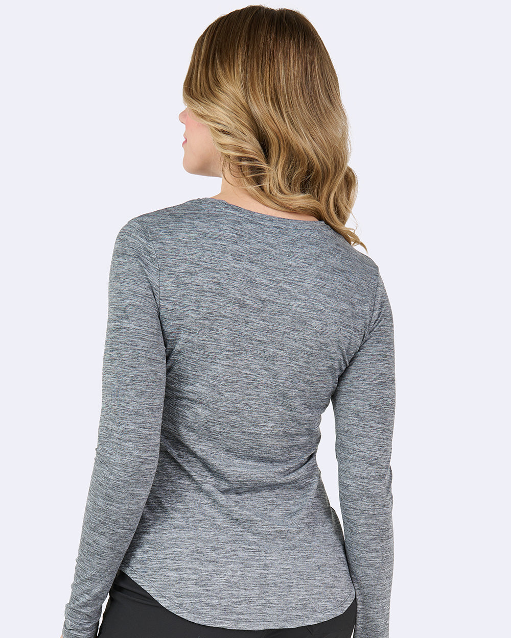 Ava Therese 1193 Tiffany Knit Tee Heather Grey
