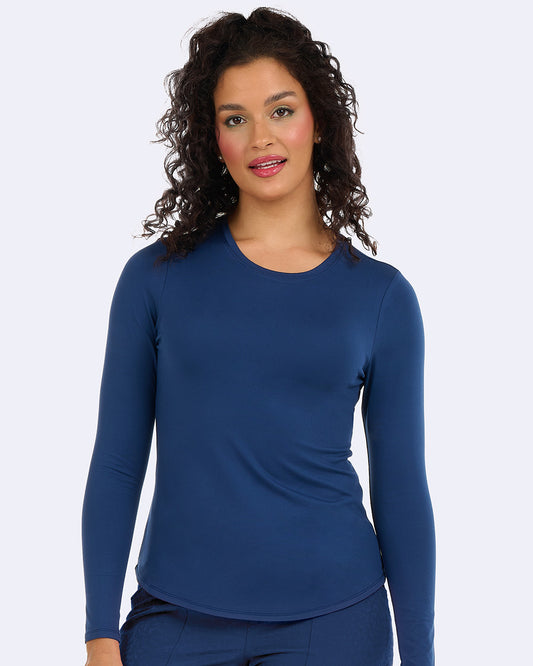 Zavate Tiffany Knit Tee Style 1193 in color Navy Image 1