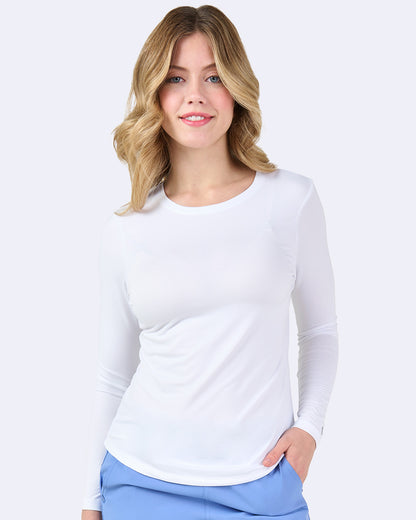 Ava Therese 1193 Tiffany Knit Tee White