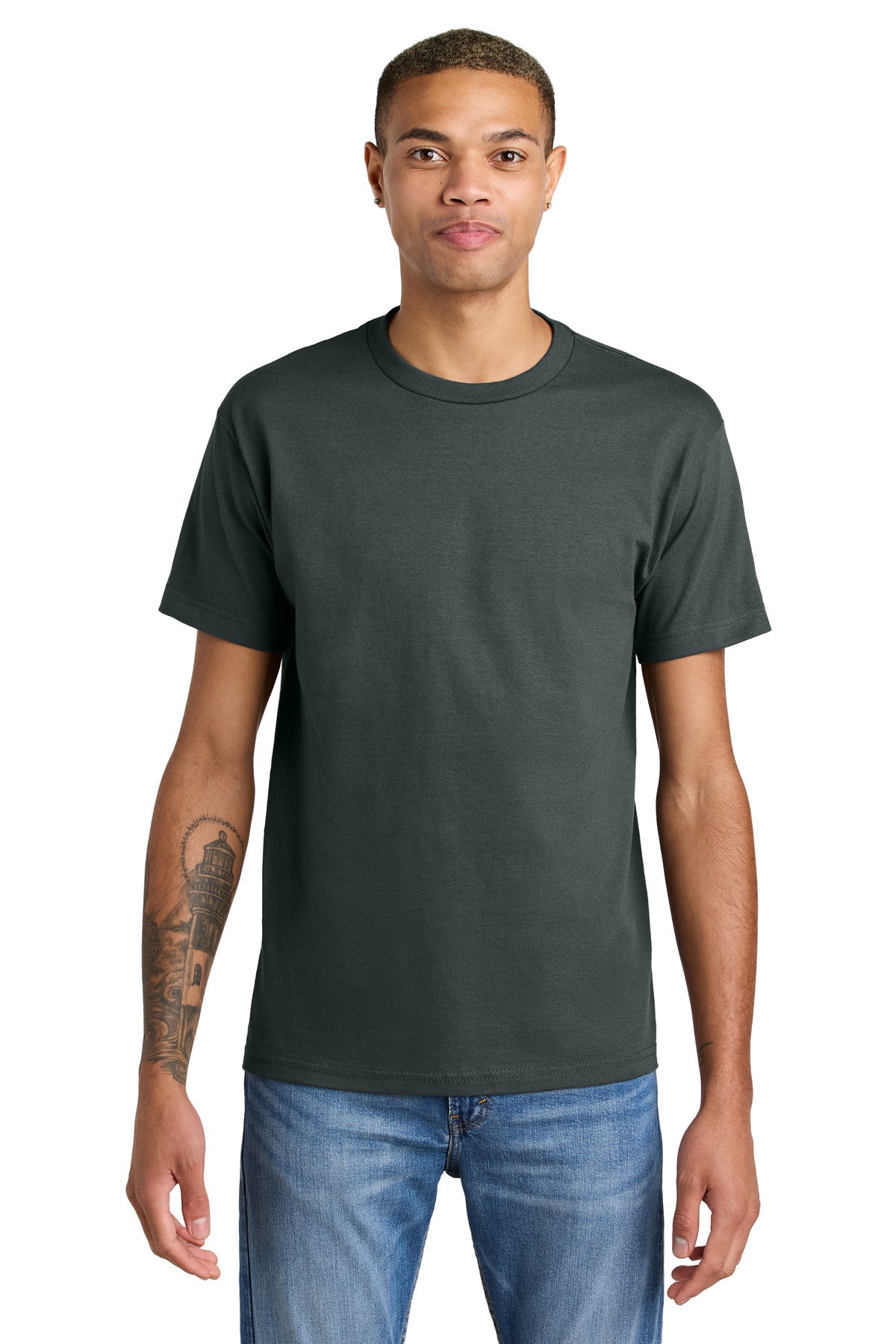 American Apparel Unisex Heavyweight T-Shirt 1301 Charcoal
