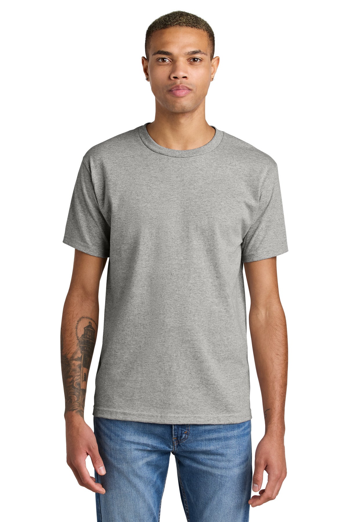 American Apparel Unisex Heavyweight T-Shirt 1301 Heather Grey