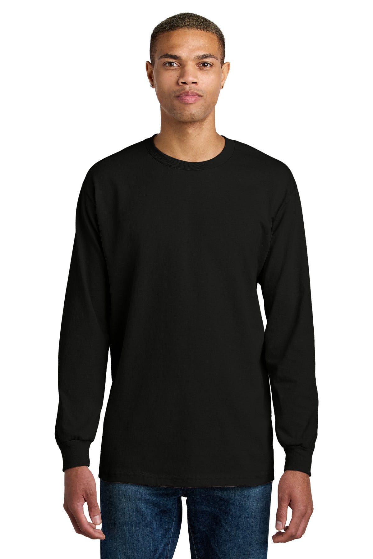 American Apparel Heavyweight Unisex Long Sleeve T-Shirt 1304 Black