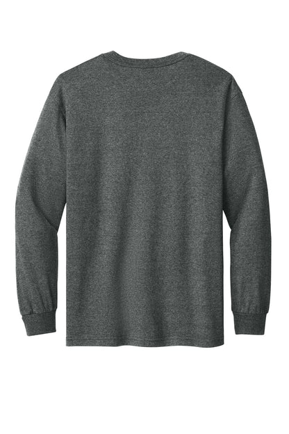 American Apparel Heavyweight Unisex Long Sleeve T-Shirt 1304 Heather Charcoal