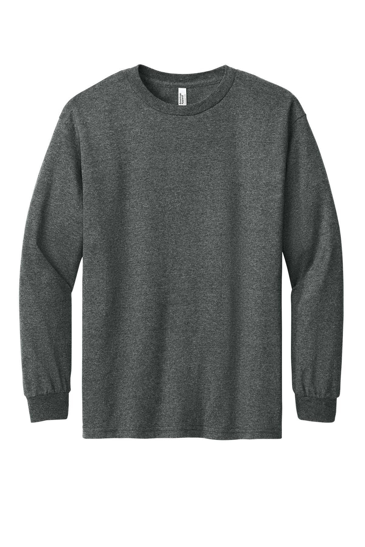 American Apparel Heavyweight Unisex Long Sleeve T-Shirt 1304 Heather Charcoal
