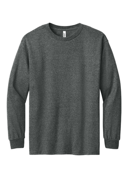 American Apparel Heavyweight Unisex Long Sleeve T-Shirt 1304 Heather Charcoal