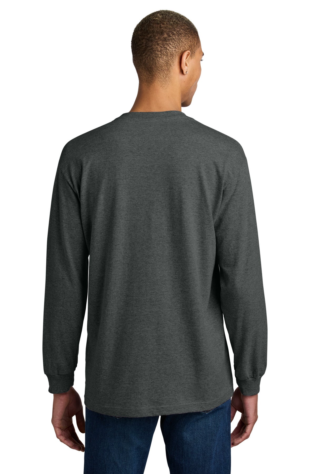 American Apparel Heavyweight Unisex Long Sleeve T-Shirt 1304 Heather Charcoal