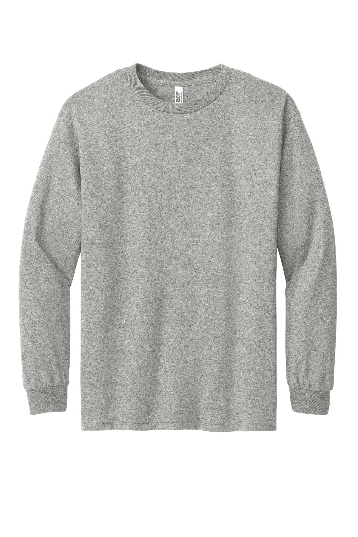 American Apparel Heavyweight Unisex Long Sleeve T-Shirt 1304 Heather Grey
