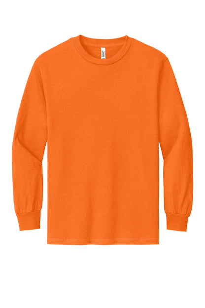 American Apparel Heavyweight Unisex Long Sleeve T-Shirt 1304 Orange