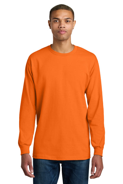 American Apparel Heavyweight Unisex Long Sleeve T-Shirt 1304 Orange