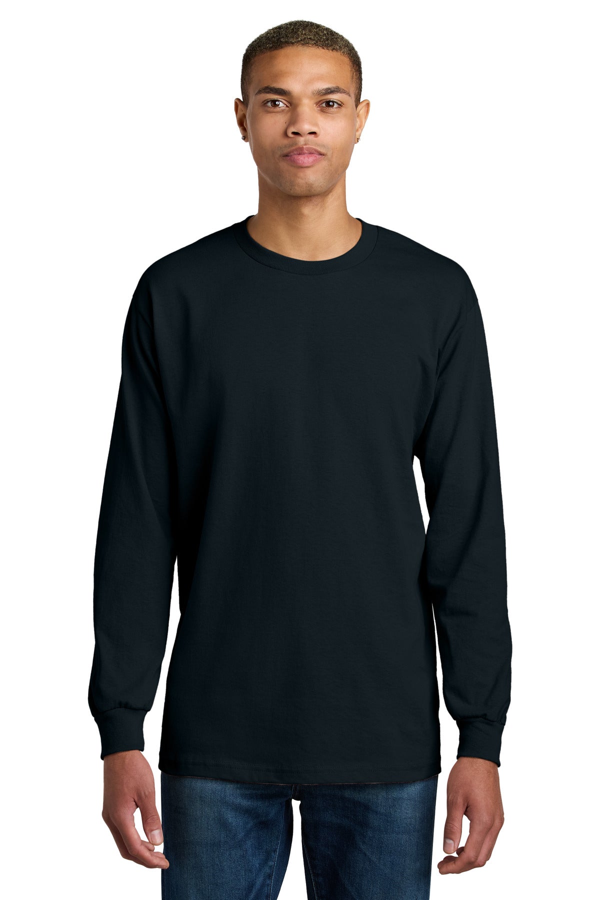 American Apparel Heavyweight Unisex Long Sleeve T-Shirt 1304 True Navy