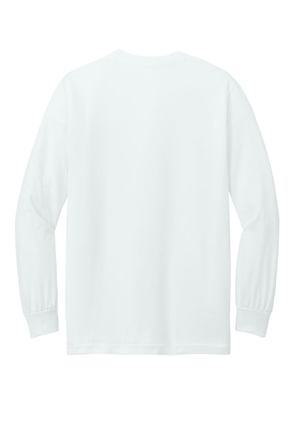 American Apparel Heavyweight Unisex Long Sleeve T-Shirt 1304 White