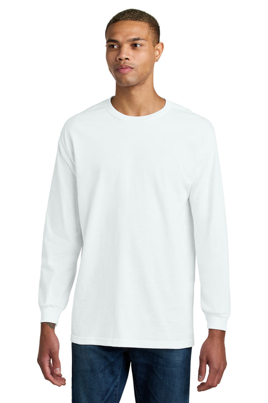 American Apparel Heavyweight Unisex Long Sleeve T-Shirt 1304 White