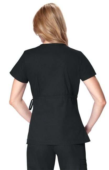 Classics Katelyn Women's 2-Pocket Scrub Top Black