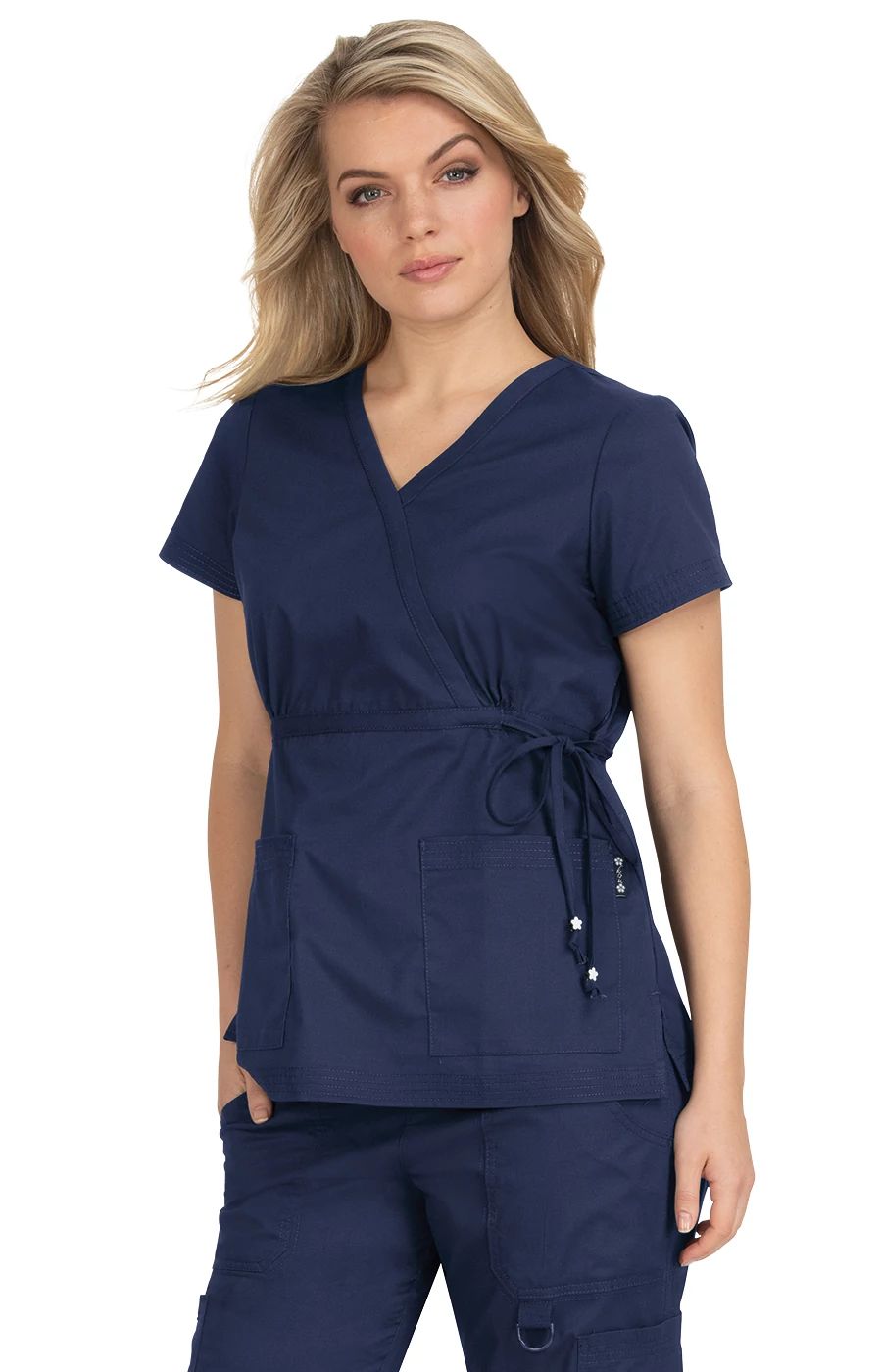Classics Katelyn Women's 2-Pocket Scrub Top Navy