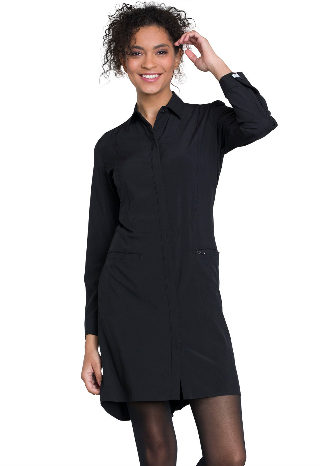 1401A Infinity 40" Lab Coat (Black)