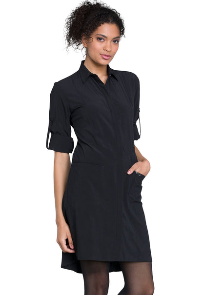 Classics 1401A 40" Lab Coat Black Model Image Left Side | Infinity