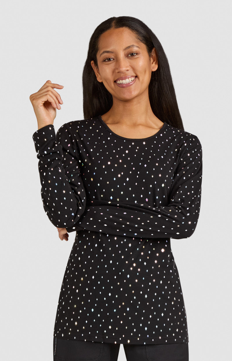 Lite 167PR Tessa Tee Iridescent Diamond Pattern