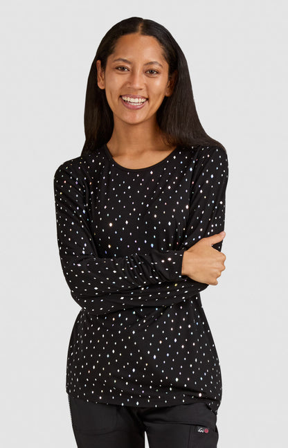 Lite 167PR Tessa Tee Iridescent Diamond Pattern