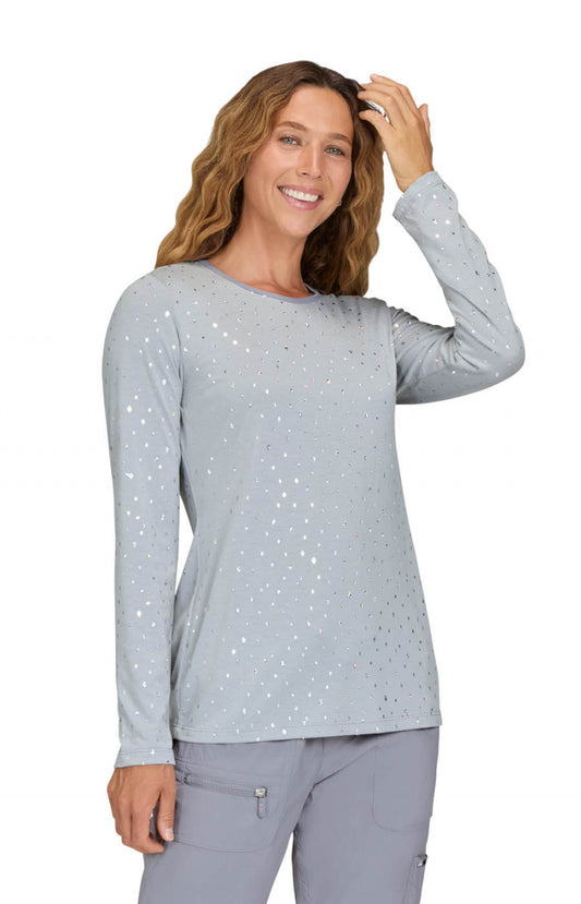 Lite 167PR Tessa Tee Platinum Iridescent Diamond Pattern