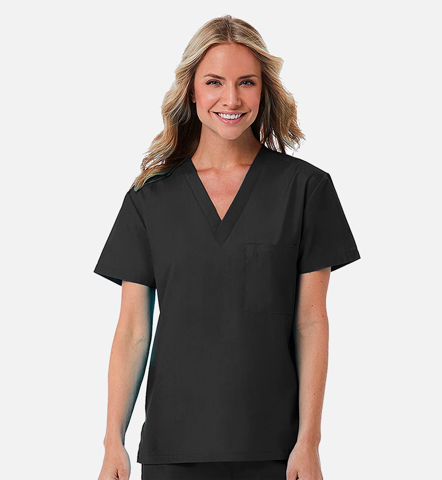 Redpanda 1706 Unisex V-Neck Top Black