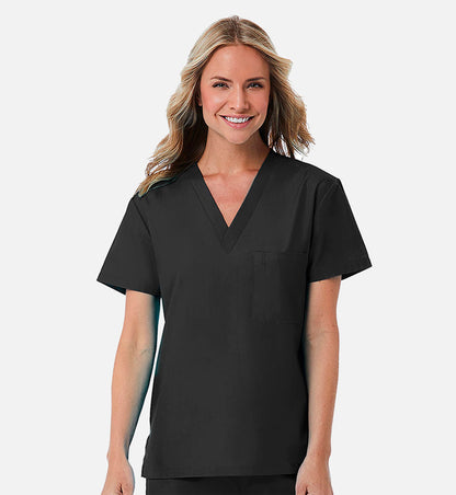 Redpanda 1706 Unisex V-Neck Top Black