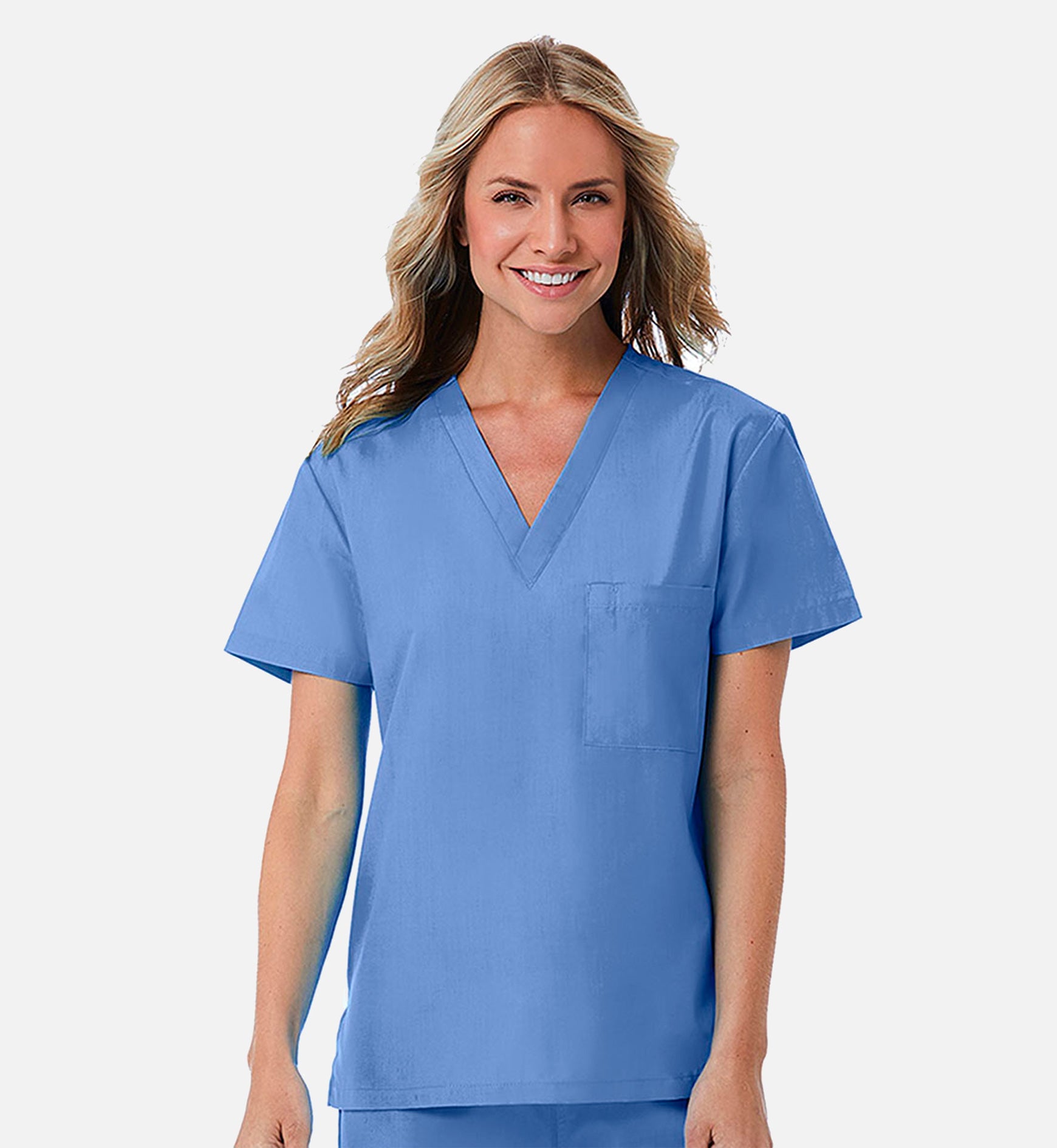 Redpanda 1706 Unisex V-Neck Top Ceil Blue