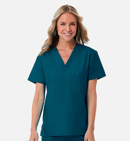 Redpanda 1706 Unisex V-Neck Top Caribbean Blue