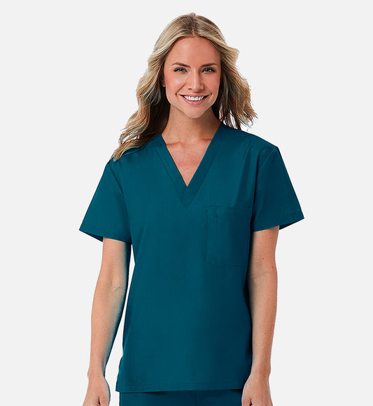 Redpanda 1706 Unisex V-Neck Top Caribbean Blue