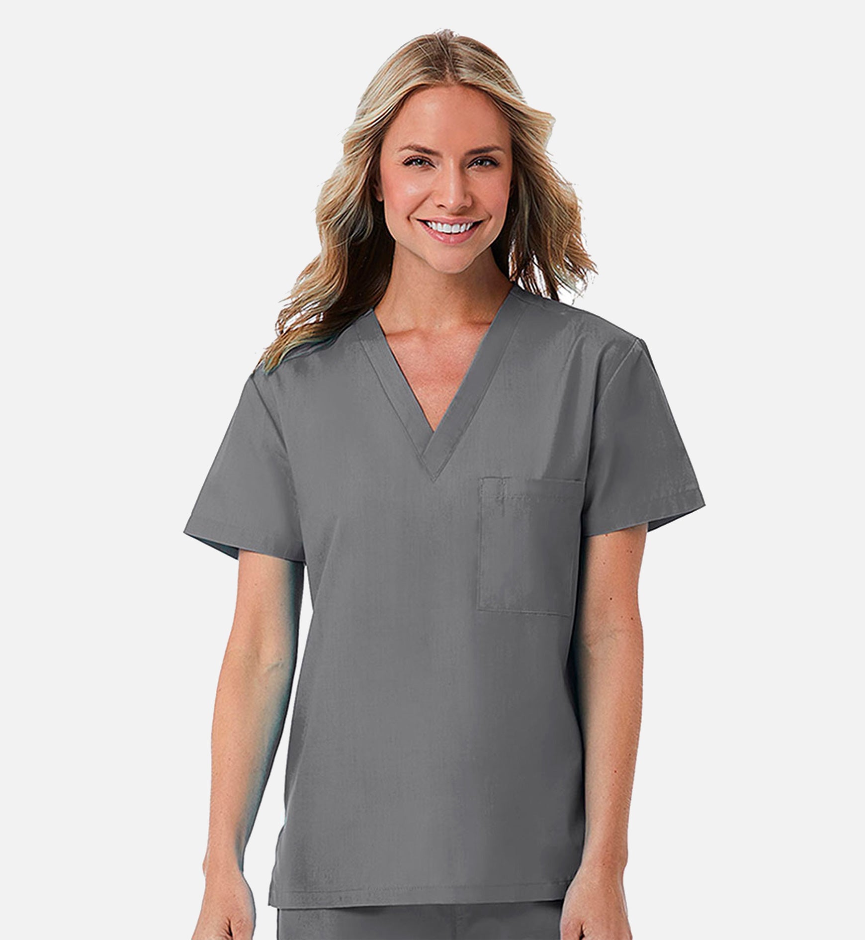 Redpanda 1706 Unisex V-Neck Top Pewter