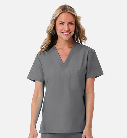 Redpanda 1706 Unisex V-Neck Top Pewter