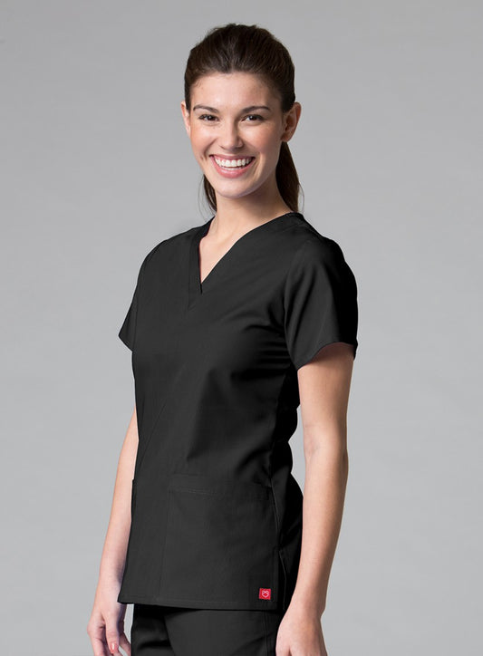 RedPanda 1716 Women’s V-Neck Top Black