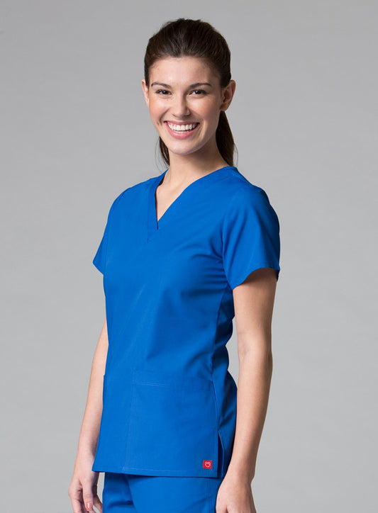 RedPanda 1716 Women’s V-Neck Top Royal Blue