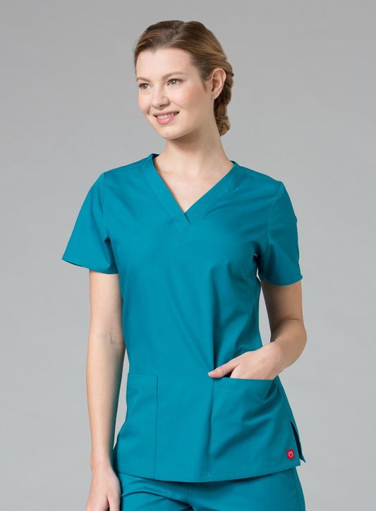 RedPanda 1716 Women’s V-Neck Top Teal