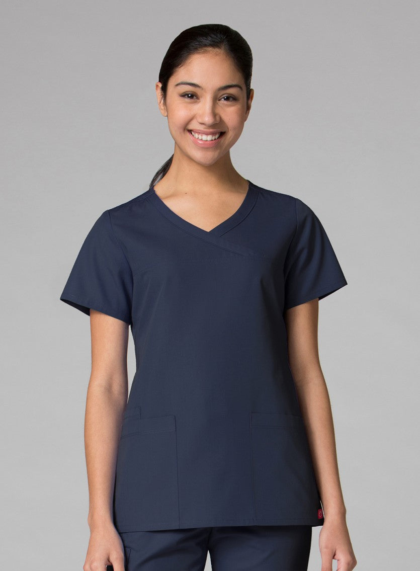 RedPanda 1726 Women’s Mock Wrap Top True Navy