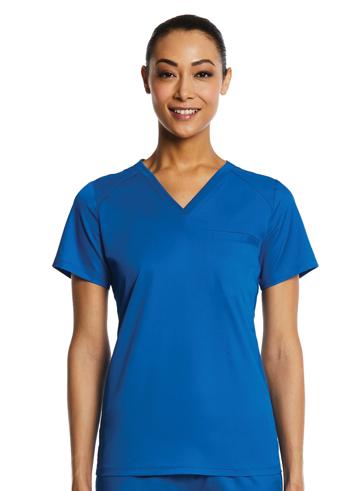 EON Sport 1778 Women's Tuckable V Neck Top Royal Blue