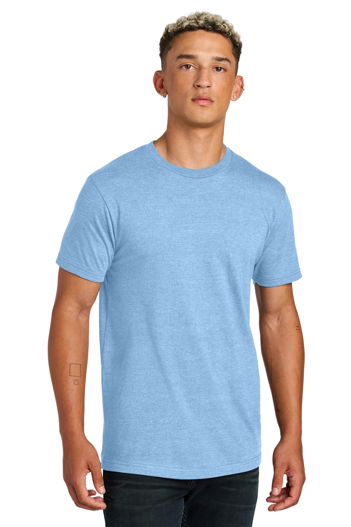 American Apparel Unisex CVC Tee 2001CVC Heather Light Blue
