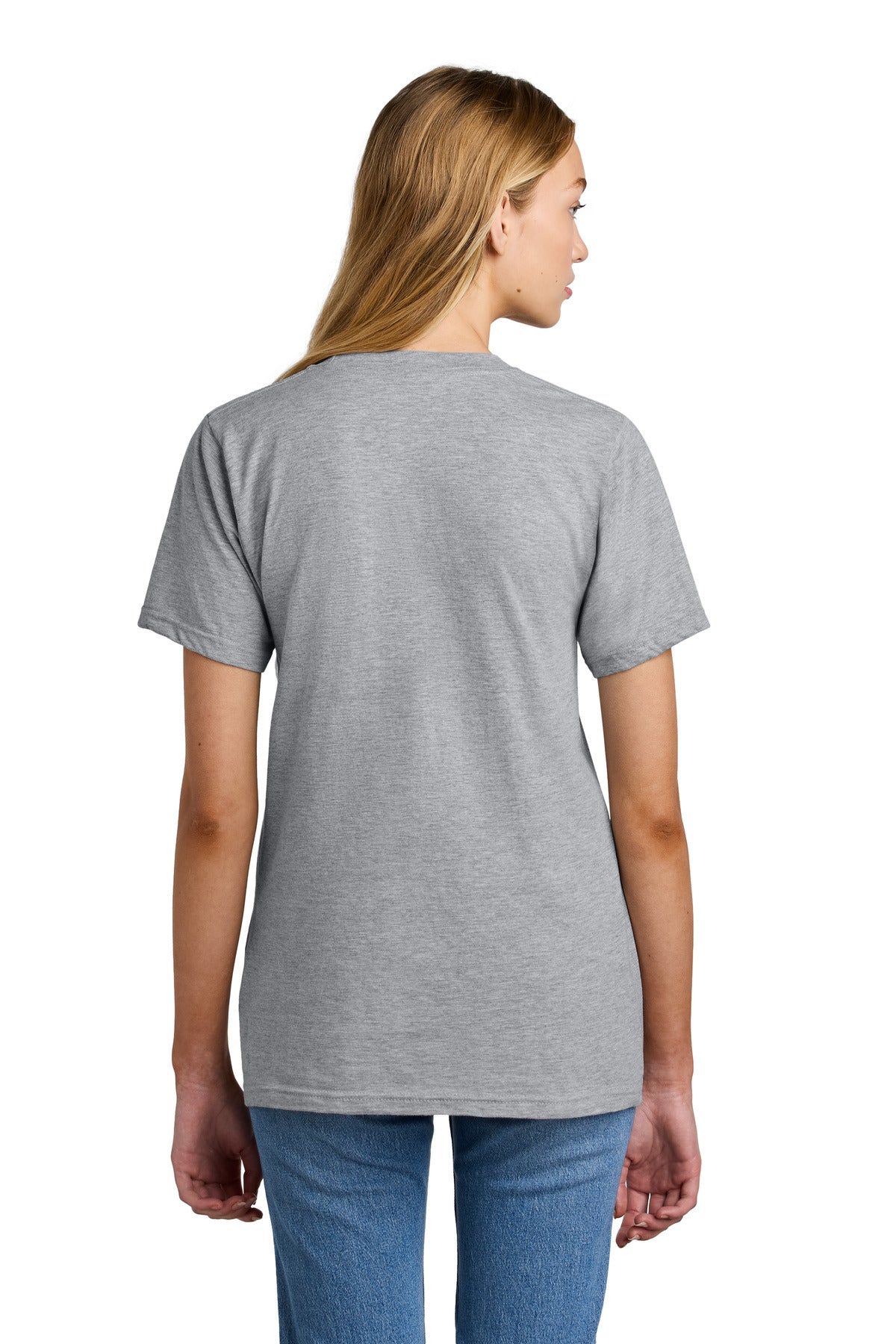 American Apparel  Fine Jersey Unisex T-Shirt 2001 Heather Grey