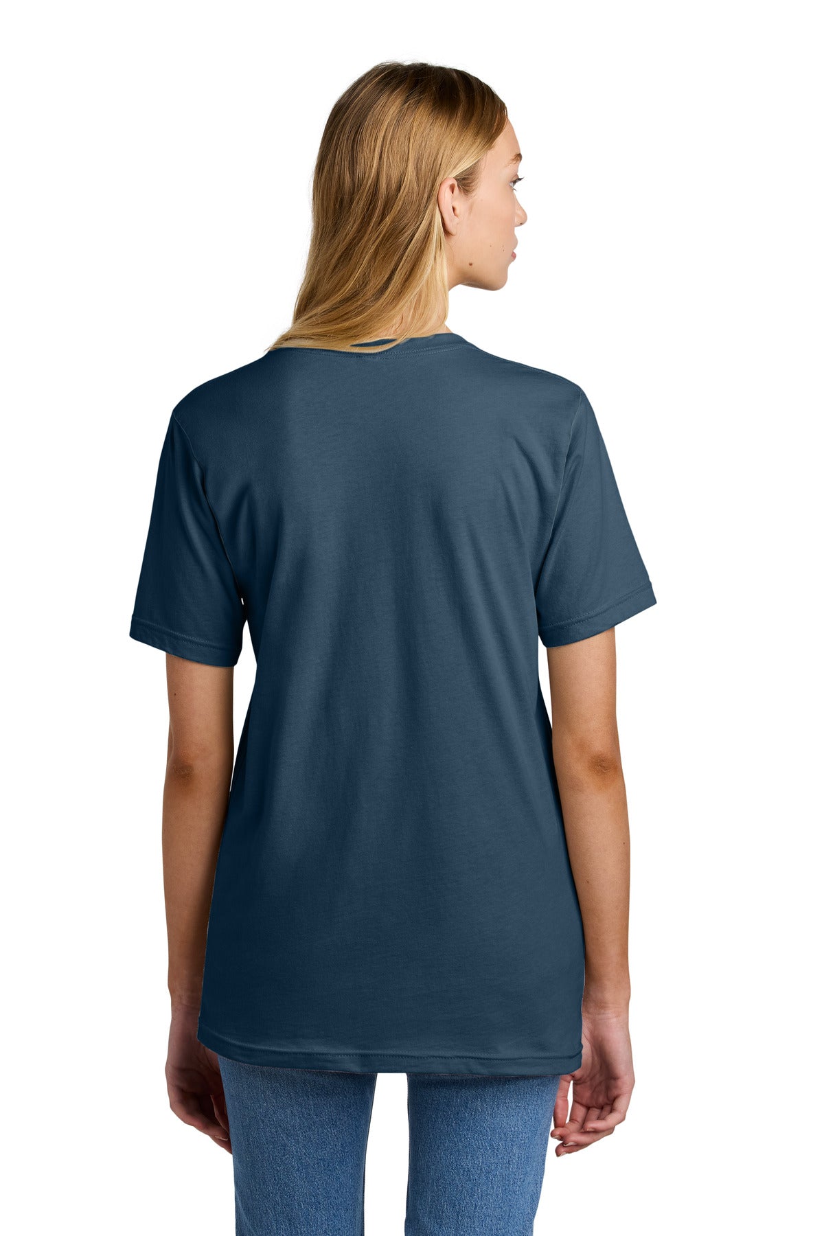 American Apparel  Fine Jersey Unisex T-Shirt 2001 Sea Blue