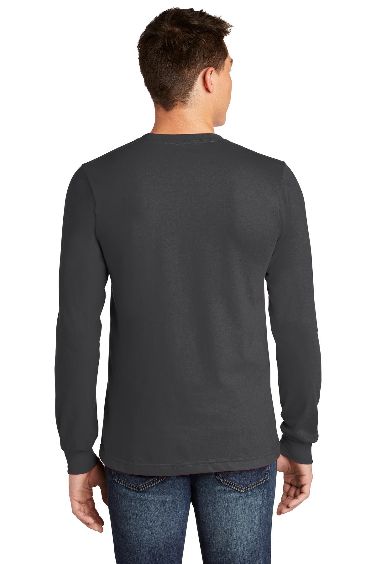 American Apparel  Fine Jersey Unisex Long Sleeve T-Shirt 2007 Asphalt