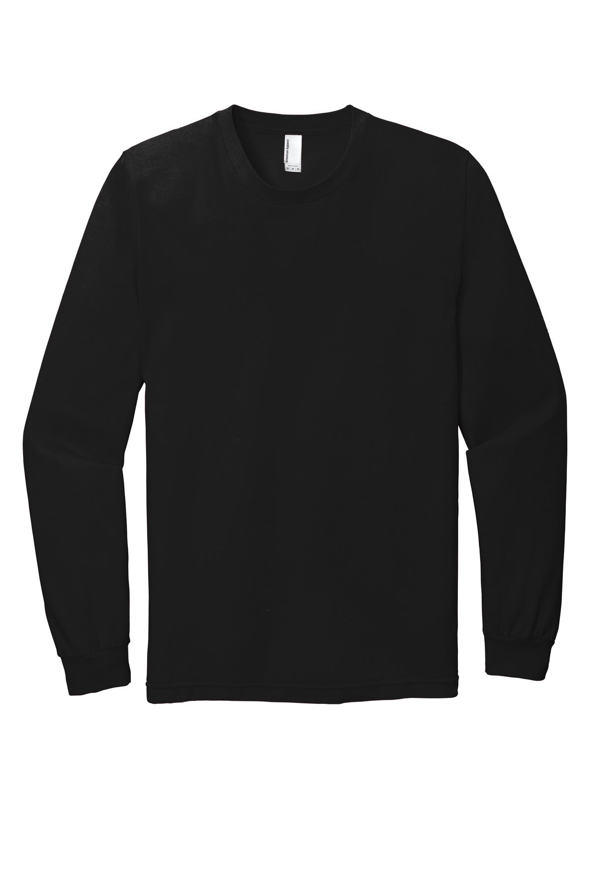American Apparel  Fine Jersey Unisex Long Sleeve T-Shirt 2007 Black
