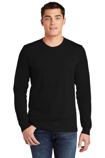 American Apparel  Fine Jersey Unisex Long Sleeve T-Shirt 2007 Black