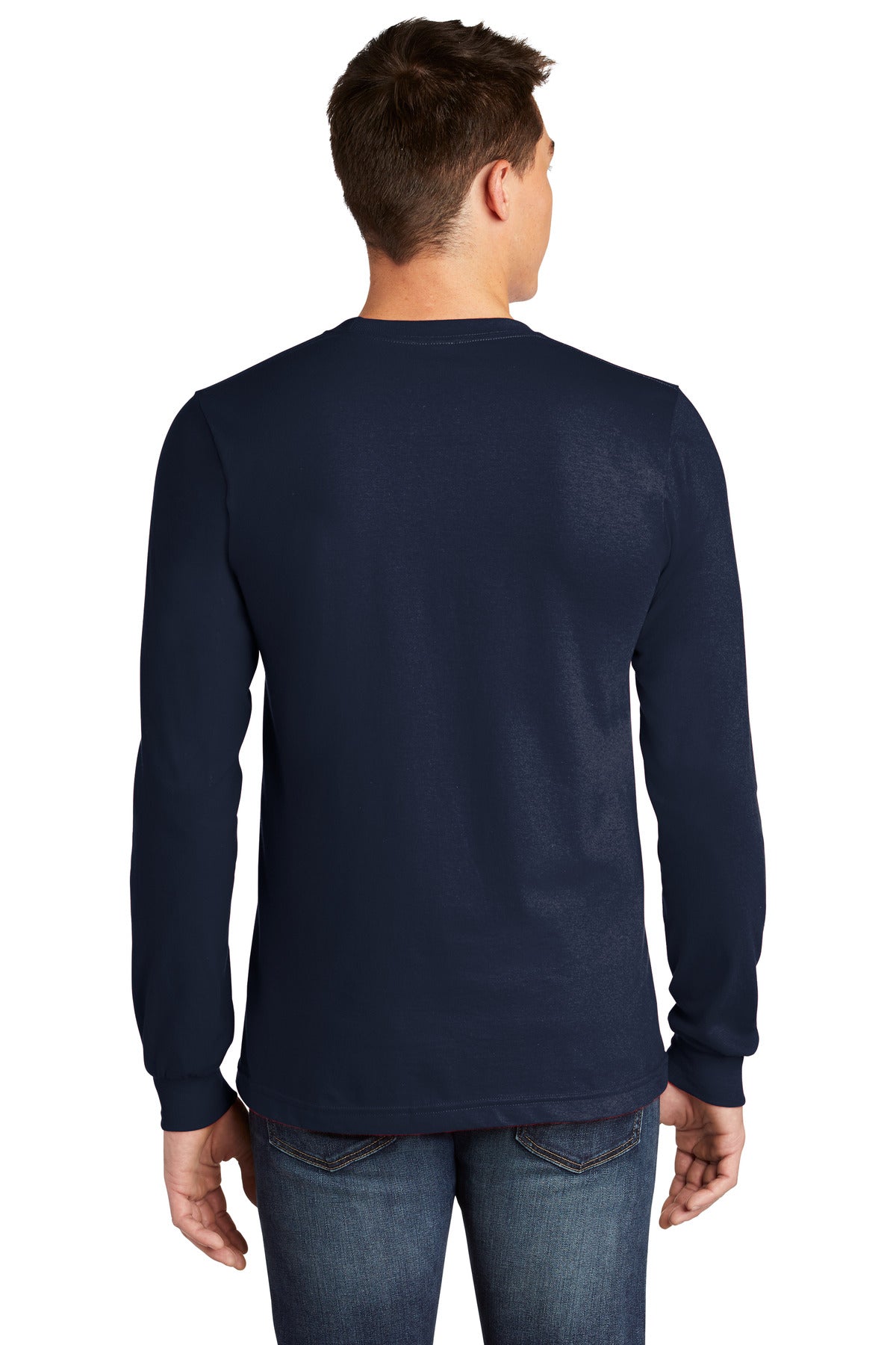American Apparel  Fine Jersey Unisex Long Sleeve T-Shirt 2007 Navy