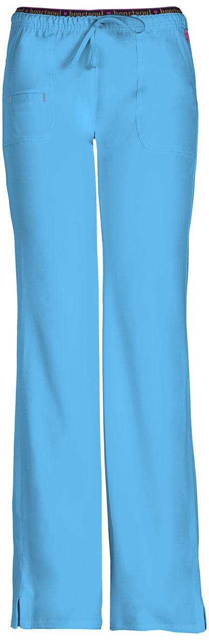 Break on Through 20110 Low Rise Drawstring Pants Turquoise