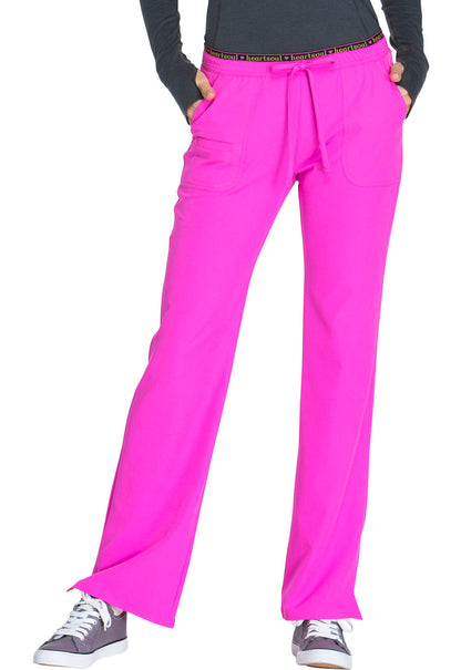 HeartSoul Break on Through 20110 Low Rise Drawstring Pants Glam Fuschia Model Image Front | Heartsoul