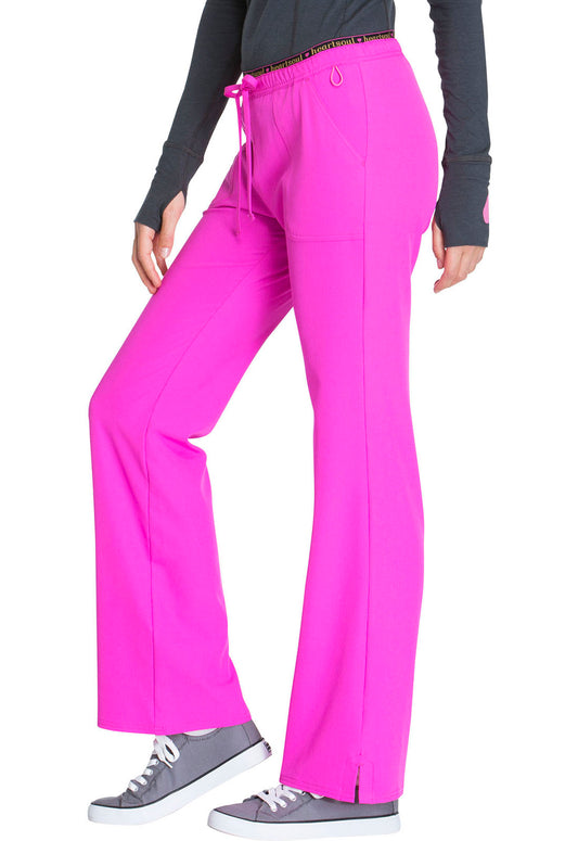 HeartSoul Break on Through 20110 Low Rise Drawstring Pants Glam Fuschia Model Image Right Side | Heartsoul