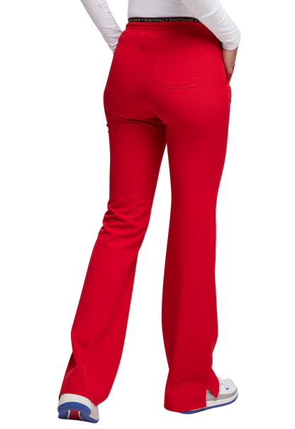 HeartSoul Break on Through 20110 Low Rise Drawstring Pants Red Model Image Back | Heartsoul