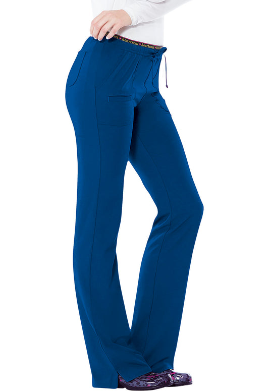 HeartSoul Break on Through 20110 Low Rise Drawstring Pants Royal Model Image Front | Heartsoul