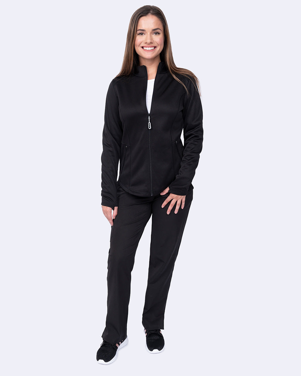 Zavate Megan Bonded Fleece Jacket Style 2023 in color Black Image 4