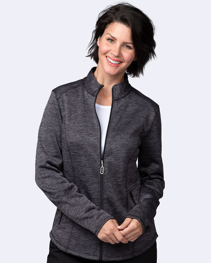 Ava Therese 2023 Megan Bonded Fleece Jacket Heather Grey