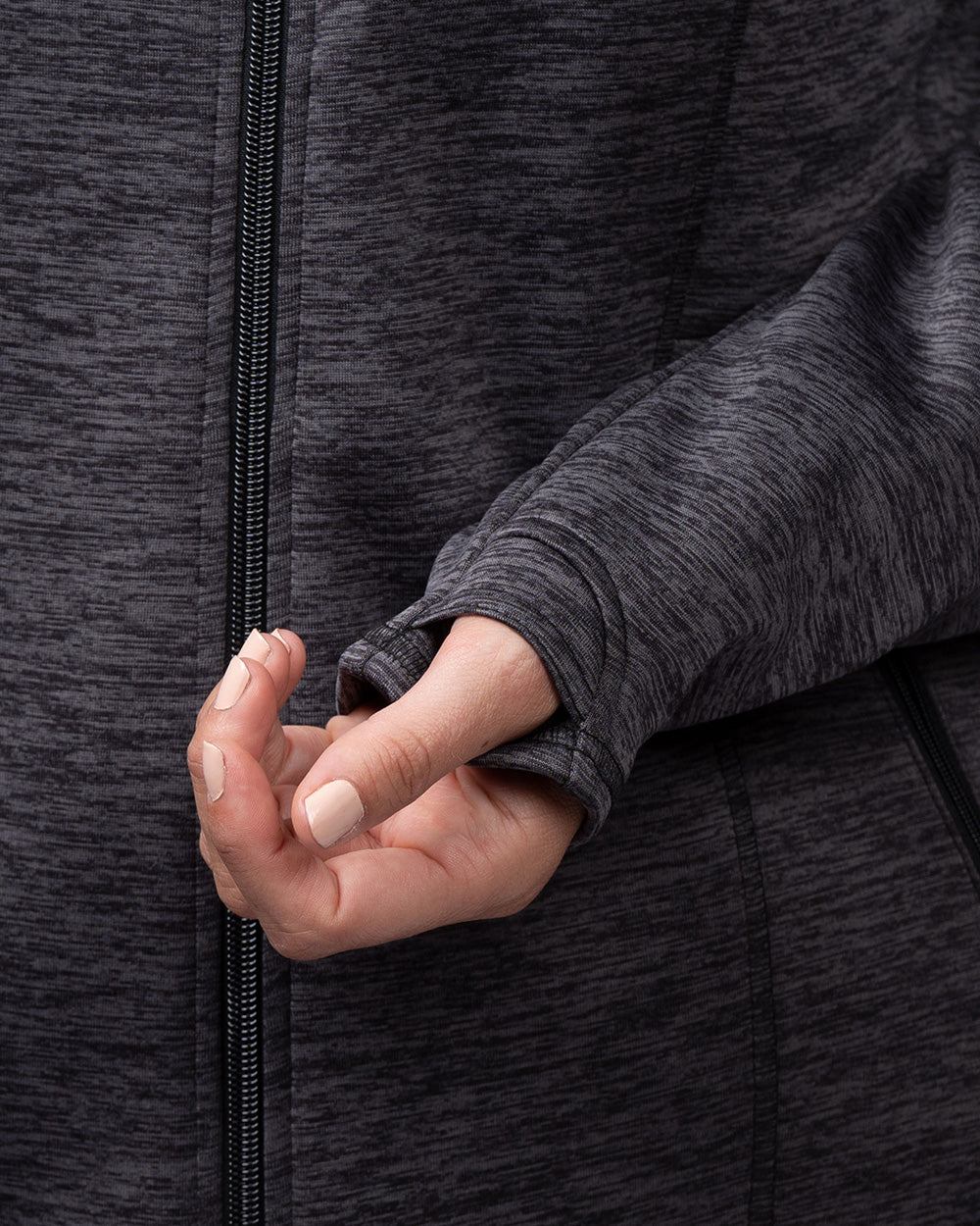 Ava Therese 2023 Megan Bonded Fleece Jacket Heather Grey